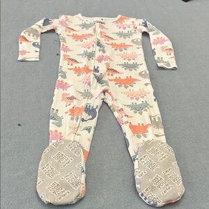 Kids Dinosaur Print Footie Pajamas